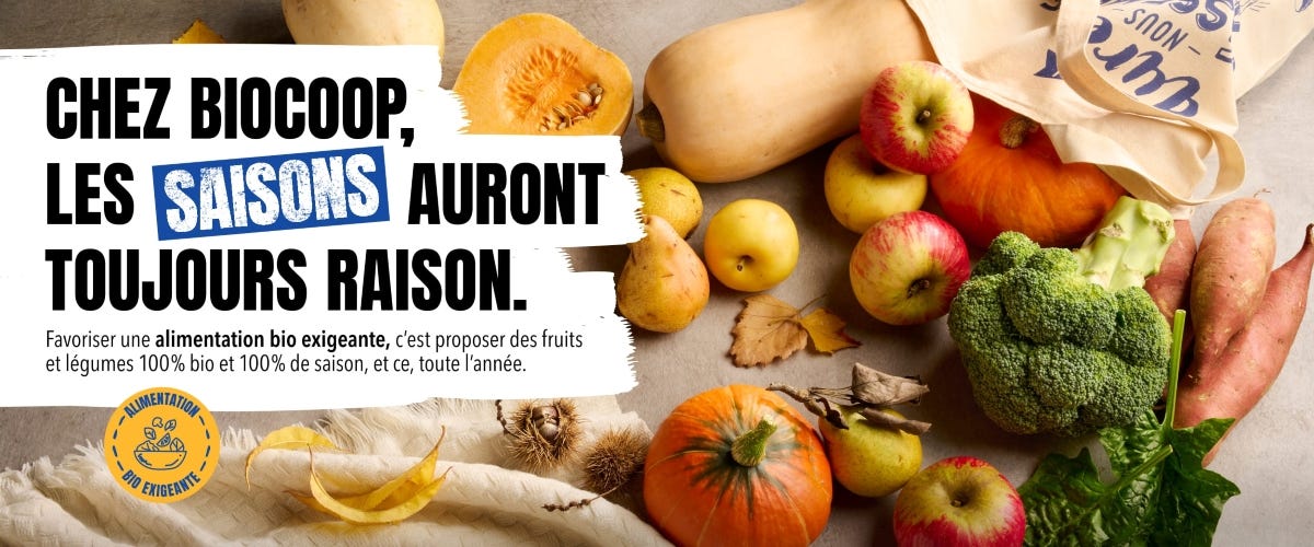 Courges, poires et pommes sont à l'honneur chez Biocoop !